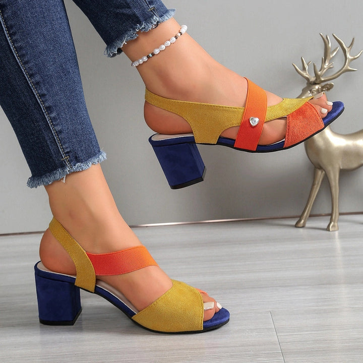 Elara - Tacones Cómodos con Tiras Cruzadas
