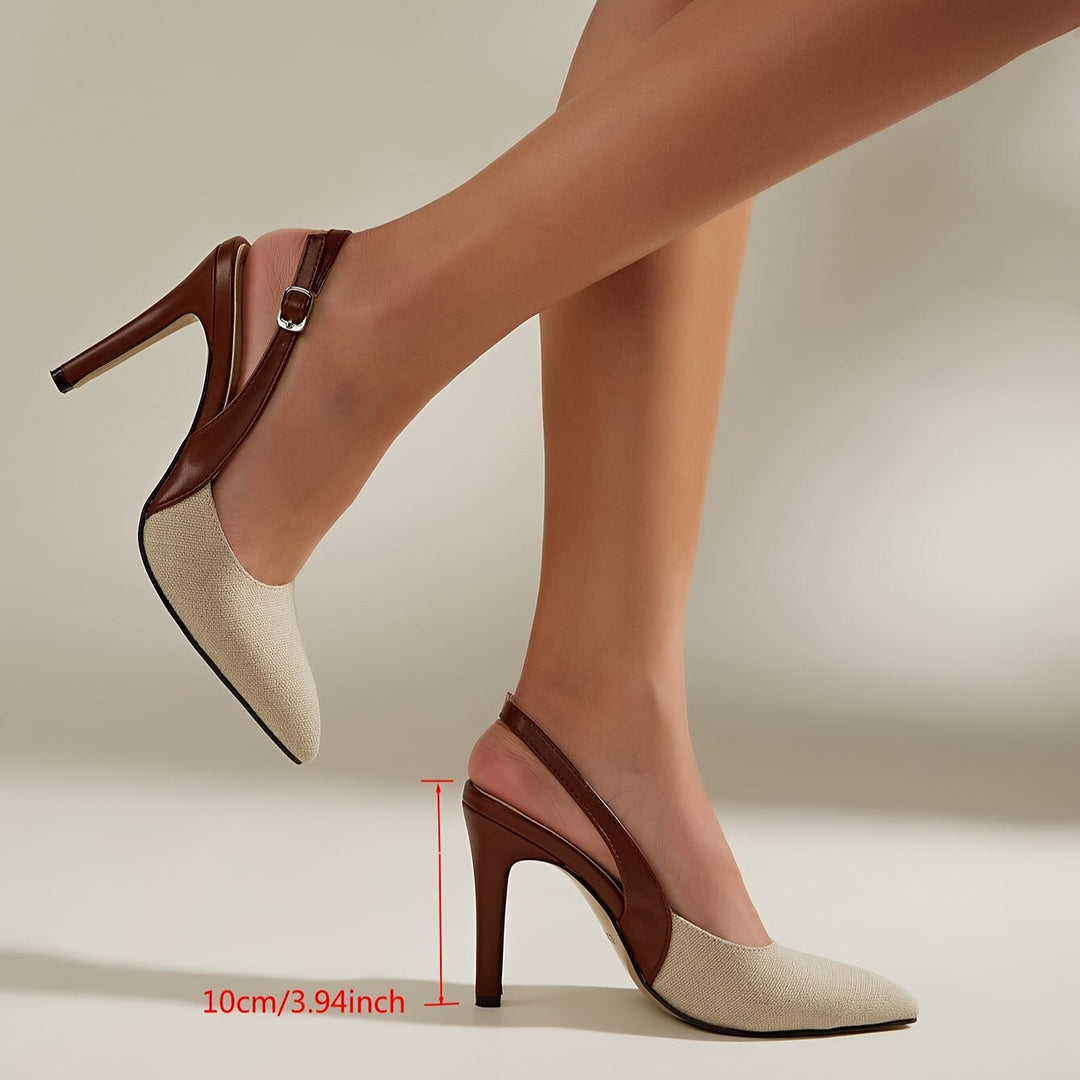 Amélie - Tacones Slingback de Contraste