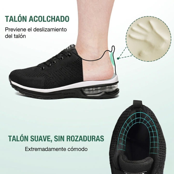 SanoWalk Zapatos Ortopédicos - Todo Negro