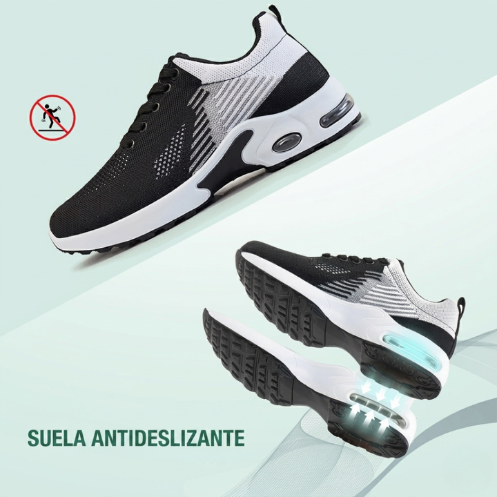 Zapatos Ortopédicos WalkMora - Blanco Negro