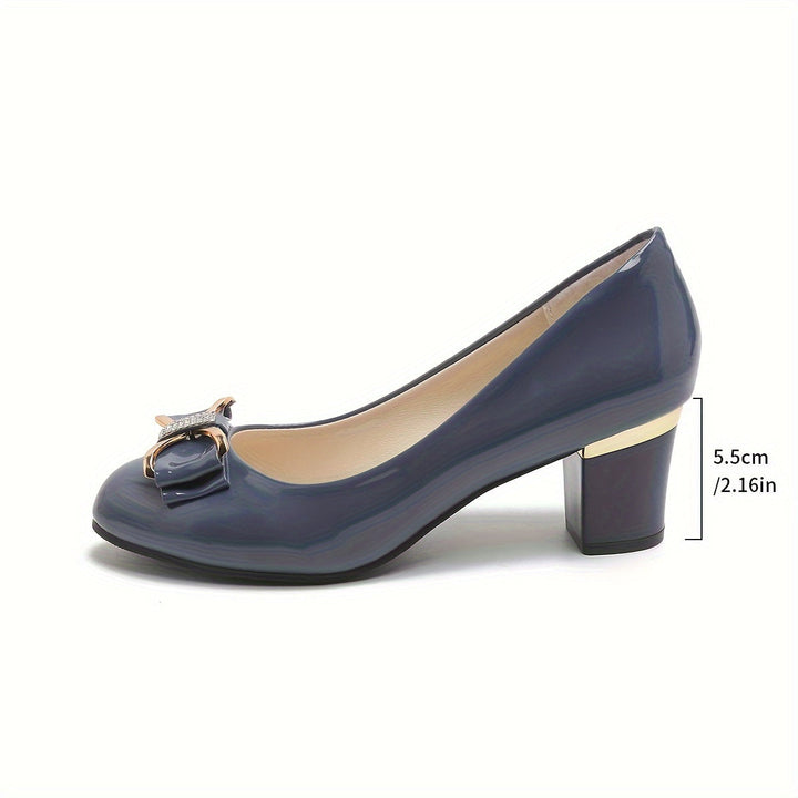 Evelyn - Tacones Clásicos con Lazo