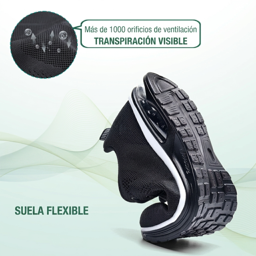 SanoWalk Zapatos Ortopédicos - Todo Negro