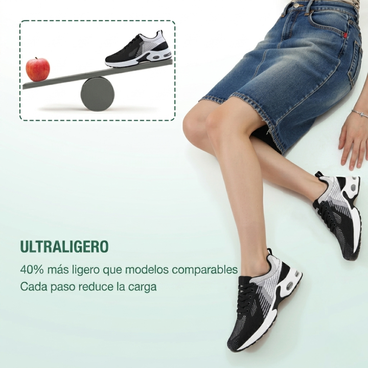 Zapatos Ortopédicos WalkMora - Blanco Negro