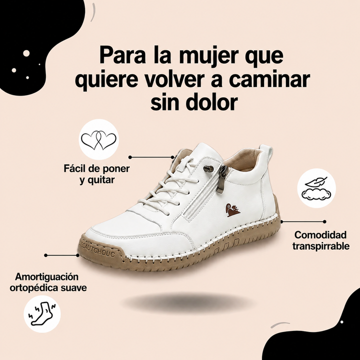 Mila – Zapatillas ortopédicas cómodas + Cremallera