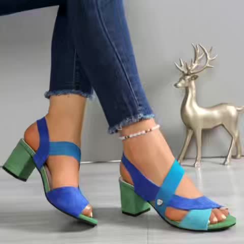 Linda - Tacones Bloque Ortopédicos de Confort