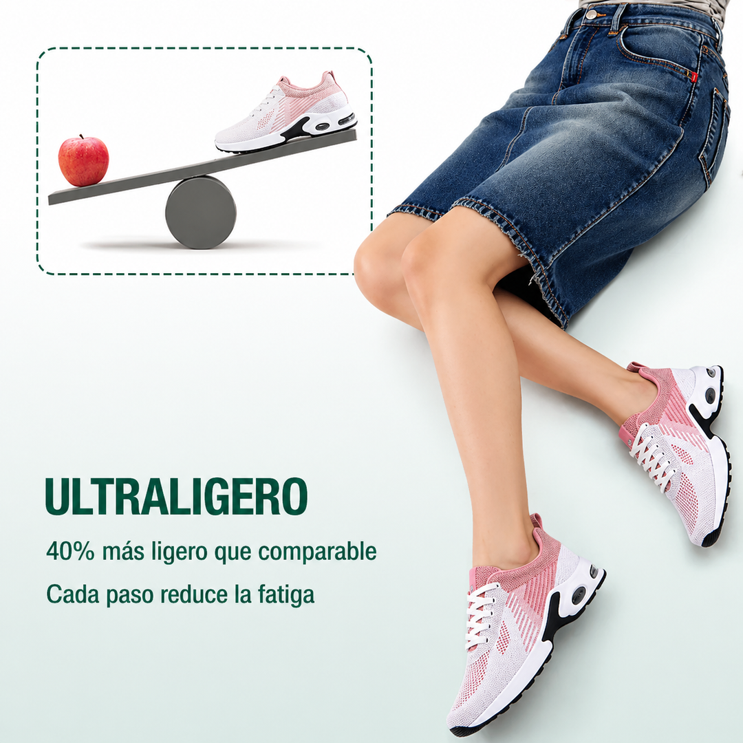 Zapatos Ortopédicos WalkMora - Blanco Rosa