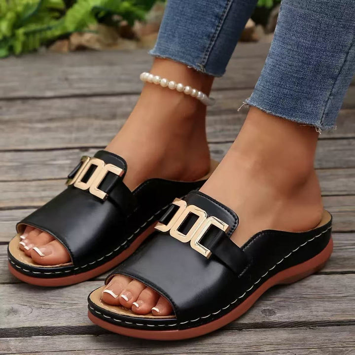 Malani™ | Sandalias Elegantes de Tacón Cuña para Mujeres