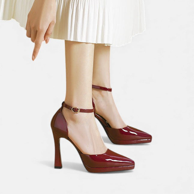 Tacones de Cuero Evette