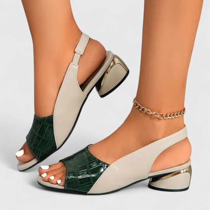 Delphine - Sandalias de Cuero Elegantes