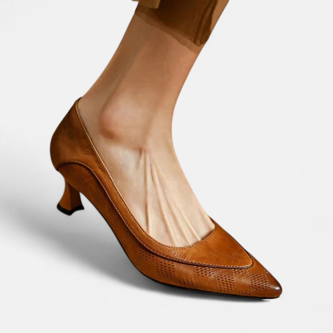 Tacones de Cuero Amara