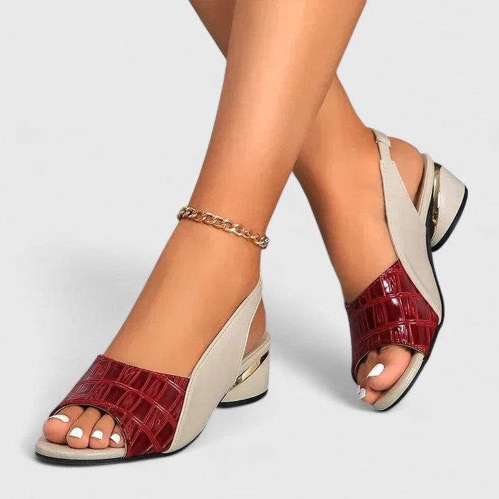 Delphine - Sandalias de Cuero Elegantes