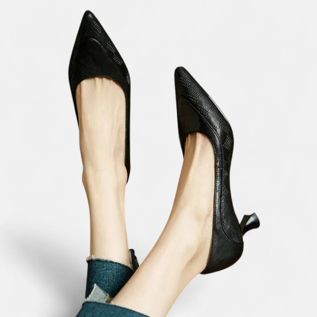 Tacones de Cuero Amara