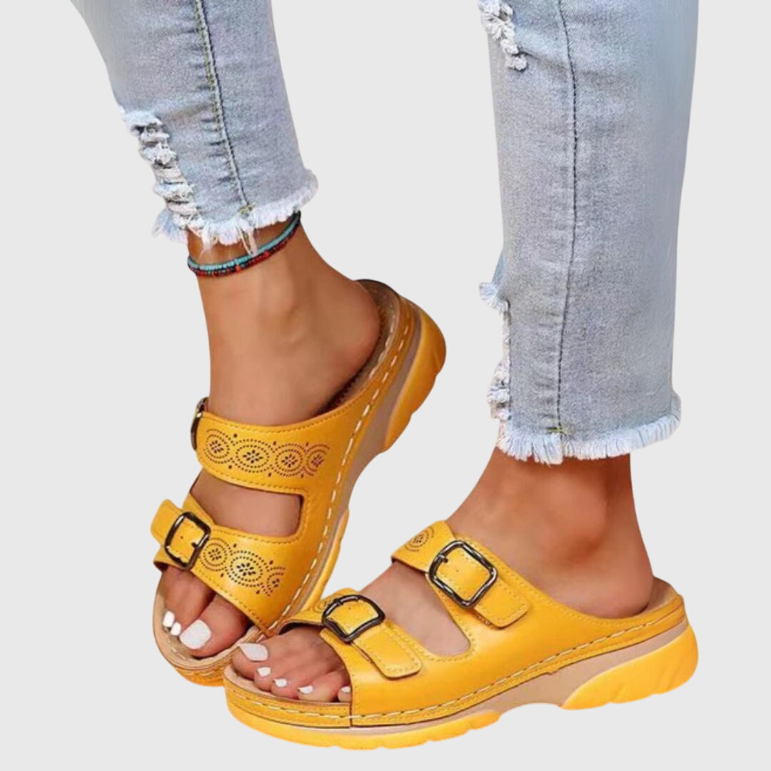 Olivia - Sandalias de Cuero Ortopédicas