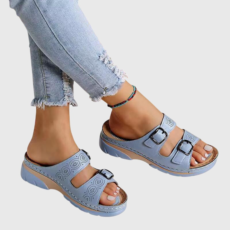 Olivia - Sandalias de Cuero Ortopédicas