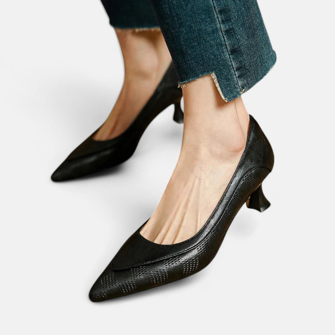 Tacones de Cuero Amara