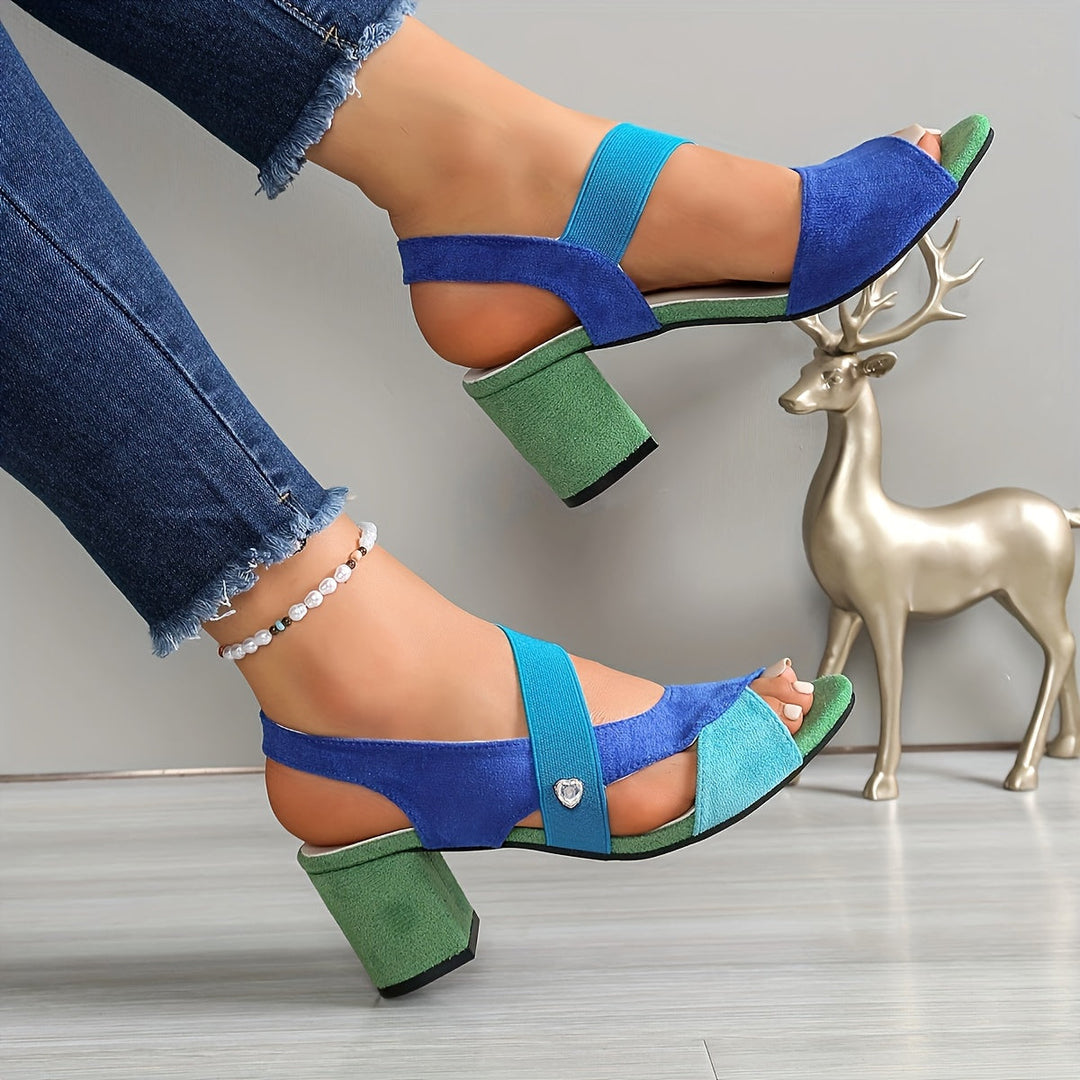 Elara - Tacones Cómodos con Tiras Cruzadas