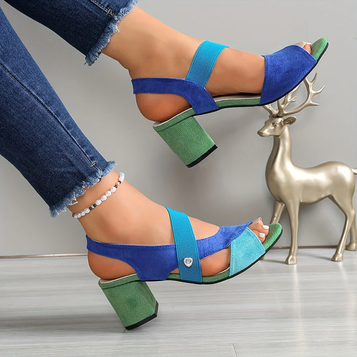 Elara - Tacones Cómodos con Tiras Cruzadas
