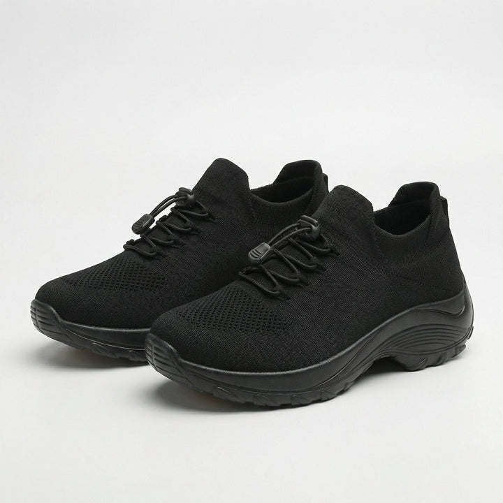 Ambulo Zapatos Ortopédicos de Tejido - Todo Negro