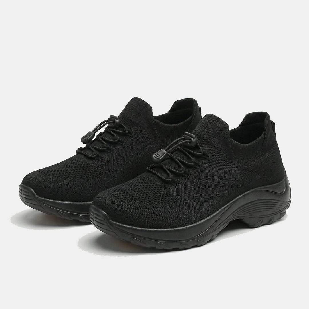 Ambulo Zapatos Ortopédicos de Tejido - Todo Negro