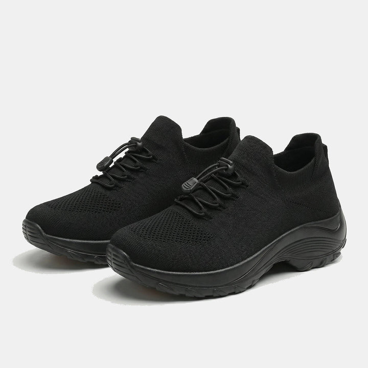 Ambulo Zapatos Ortopédicos de Tejido - Todo Negro