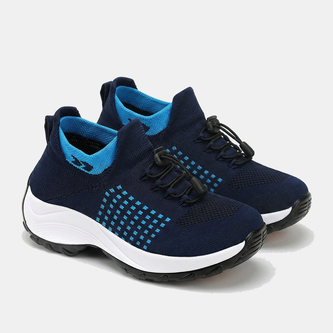 Ambulo Zapatos Ortopédicos de Tejido - Azul Marino