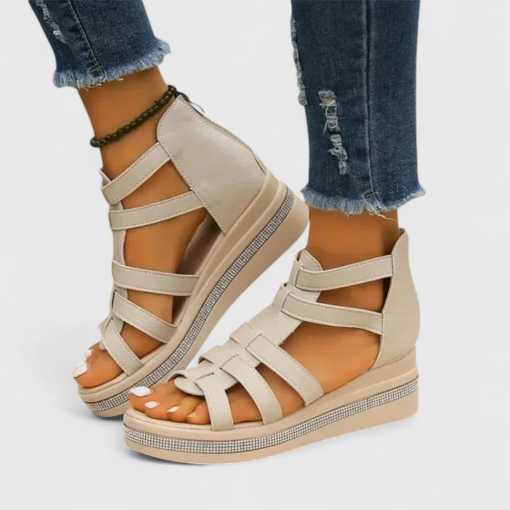 Kendall - Sandalias Ortopédicas con Strass