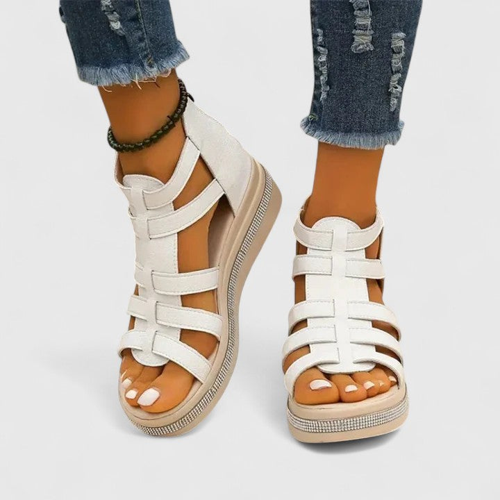 Kendall - Sandalias Ortopédicas con Strass
