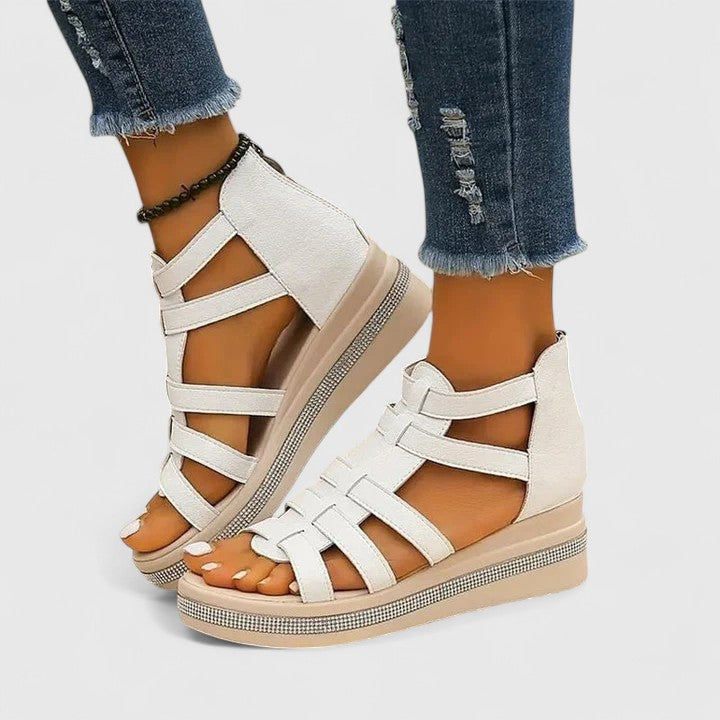 Kendall - Sandalias Ortopédicas con Strass