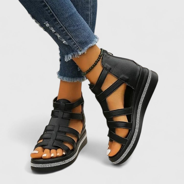 Kendall - Sandalias Ortopédicas con Strass