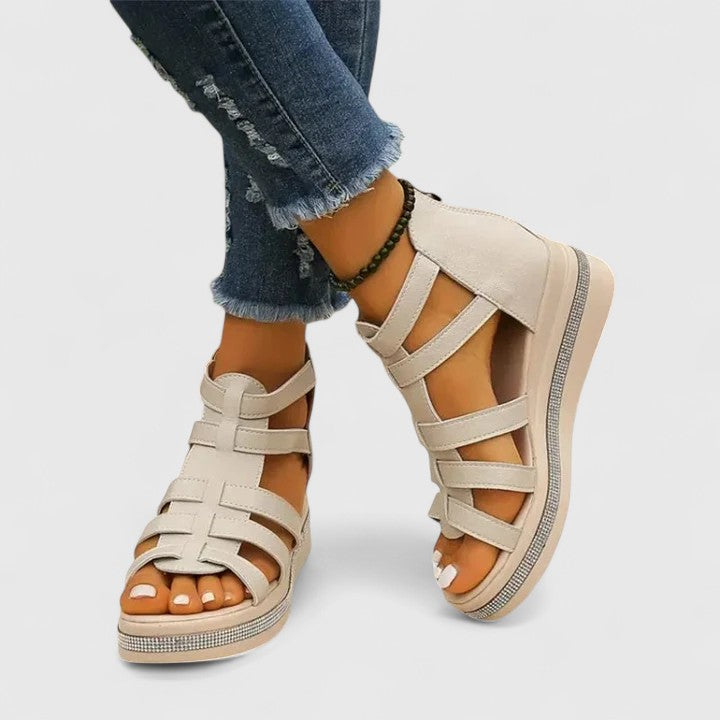 Kendall - Sandalias Ortopédicas con Strass