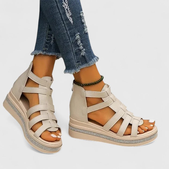 Kendall - Sandalias Ortopédicas con Strass